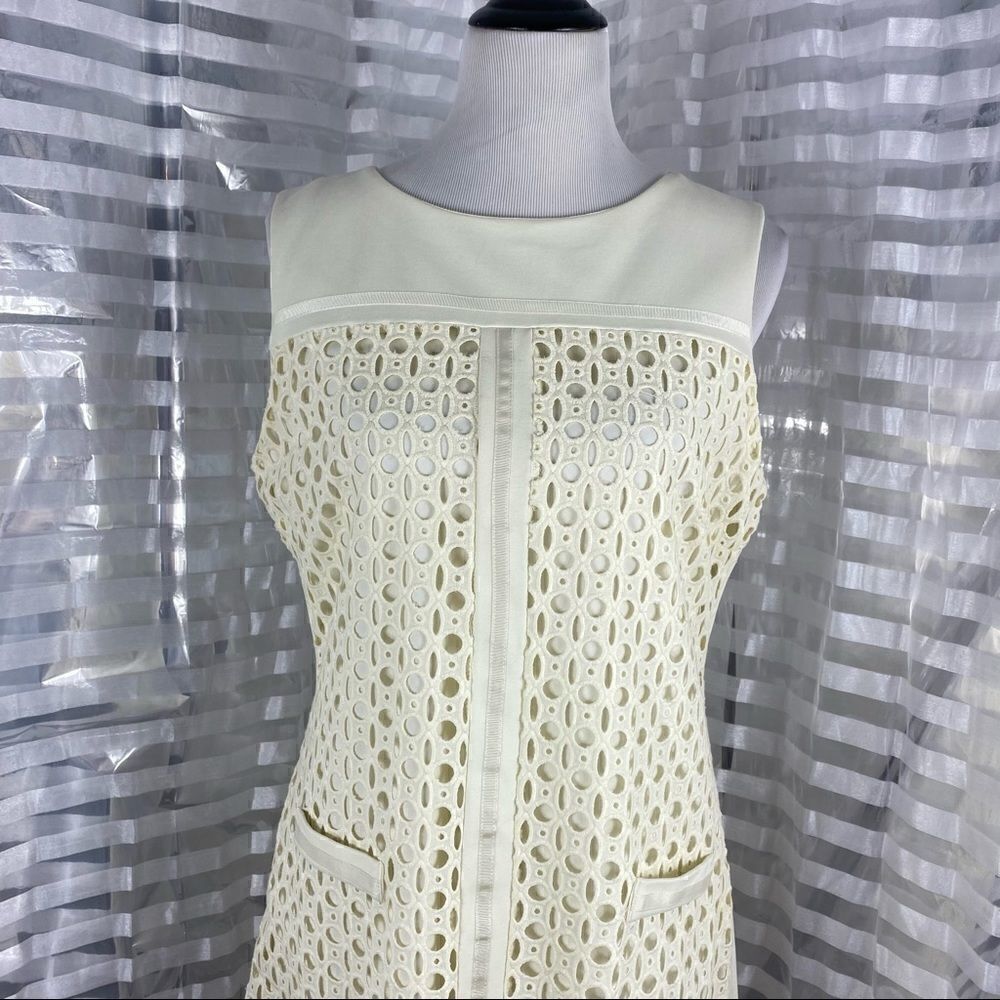 Linea Domani Eyelet Cream Color Dress - Picture 3 of 8